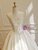 White Satin Strapless Beading Crystal Wedding Dress
