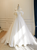 White Tulle Satin Lace Off the Shoulder Wedding Dress