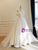 White Tulle Satin Lace Off the Shoulder Wedding Dress