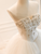 White Satin Tulle Beading Wedding Dress