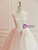 Simple Pink Tulle Strapless Prom Dress