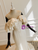 Apricot Mermaid Pleats Wedding Dress