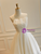 Simple White Tulle Strapless Wedding Dress