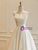 Simple White Tulle Strapless Wedding Dress