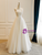 Simple White Tulle Strapless Wedding Dress