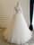 White Tulle Lace Long Sleeve Wedding Dress