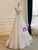 White Lace Strapless Beading Wedding Dress