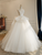 White Tulle Strapless Sequins Lace Wedding Dress