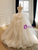 White Tulle Strapless Sequins Lace Wedding Dress