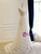 White Lace Halter Beading Wedding Dress