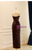 Burgundy Sequins Off the Shoulder Pleats Split Prom Dress
