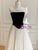 Black Velvet Strapless Pleats Prom Dress