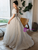 Ivory White Pleats Puff Sleeve Wedding Dress