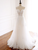 White Tulle Appliques Wedding Dress