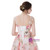 New Arrival Sexy Pink Chiffon Print Backless With Pearls Wedding Dress