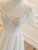 Sequins Lace Short Sleeve Beading Wedding Dress