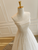 Tulle Lace Strapless Pleats Wedding Dress