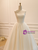 White Tulle Strapless Pleats Wedding Dress