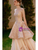 Satin Print Off the Shoulder Prom Dress