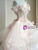 Pink Tulle Off the Shoulder 3D Flower Prom Dress