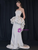 Ivory Mermaid Satin Strapless Prom Dress