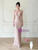 Pink Mermaid Lace Beading Prom Dress