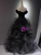 Black Tulle Sequins Off the Shoulder Prom Dress