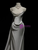 Lustrous white satin fabric texture on a mermaid style wedding dress