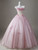 Pink Strapless Appliques Quinceanera Dress