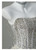 Light Gray Sequins Off the Shoulder Crystal Prom Dress