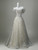 Light Gray Sequins Off the Shoulder Crystal Prom Dress