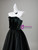 Black Tulle Sequins Strapless Prom Dress