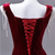 Burgundy Mermaid Velvet Pleats Beading Prom Dress
