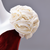 Dark Red Mermaid Velvet Flower Prom Dress