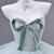 Green Tulle Strapless Tiers Flower Prom Dress