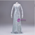 Silver Sequins Strapless Flower Prom Dress