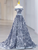Gray Sequins Off the Shoulder Prom Dress