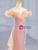 Pink Mermaid Sequins Off the Shoulder Prom Dress
