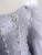 Gray Mermaid Sequins Strapless Beading Prom Dress