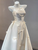 Ivory White Satin Strapless Bow Wedding Dress