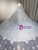 Ivory Satin Long Sleeve Beading Wedding Dress