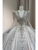 Ivory Satin Long Sleeve Beading Wedding Dress
