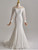 Sexy White Mermaid Lace Long Sleeve Wedding Dress