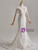 White Mermaid Appliques Long Sleeve Wedding Dress