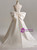 Ivory White Satin Strapless Sequins Beading Wedding Dress