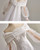 White Mermaid Long Sleeve Lace Pleats Wedding Dress