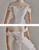 White Off the Shoulder Lace Wedding Dress