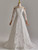White Lace Long Sleeve Off the Shoulder Wedding Dress