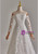 White Lace Long Sleeve Off the Shoulder Wedding Dress