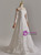 White Lace Long Sleeve Off the Shoulder Wedding Dress